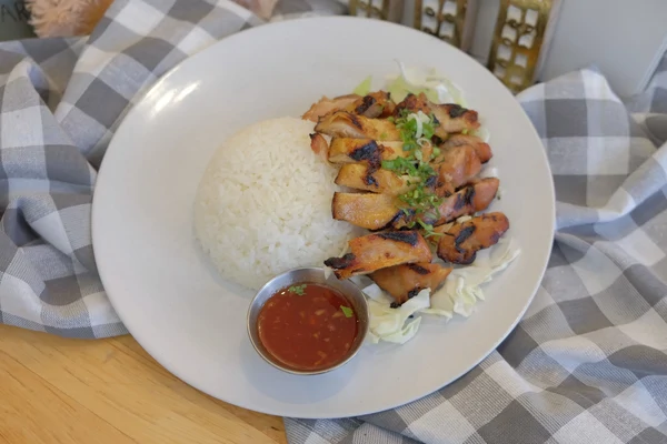 BBQ Chicken Over Rice