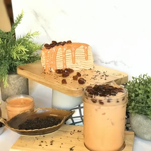 Thai Tea Crepe Cake